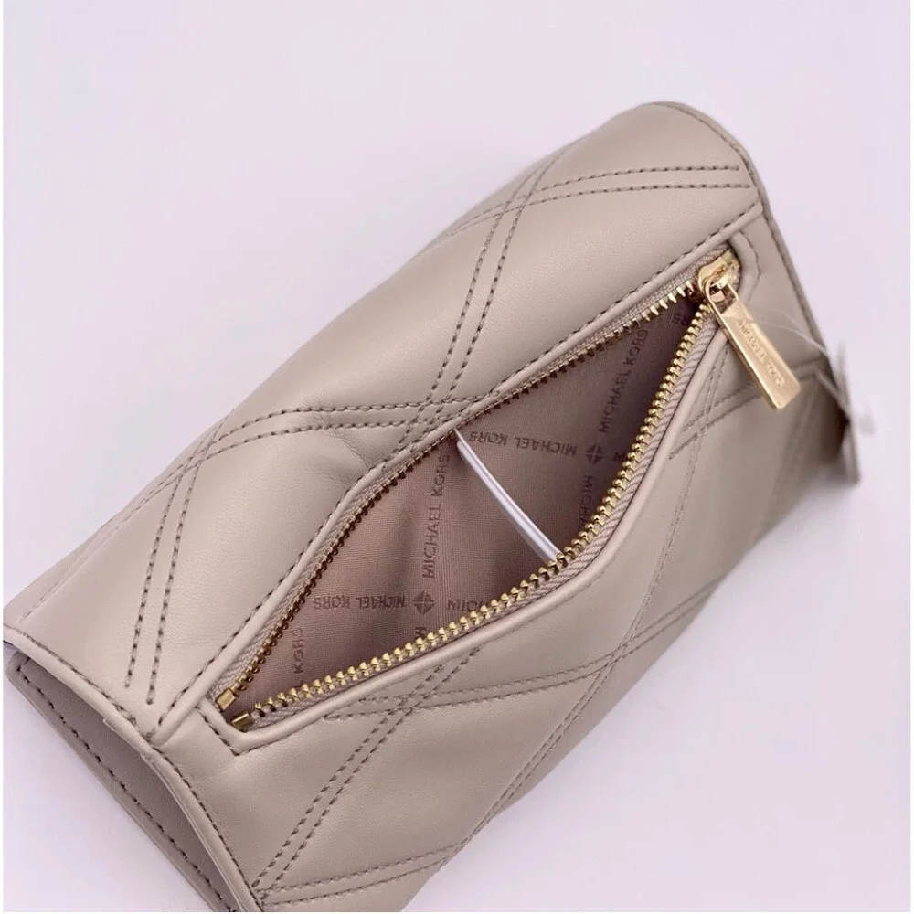 Michael Kors Large Trifold Wallet Light Sand